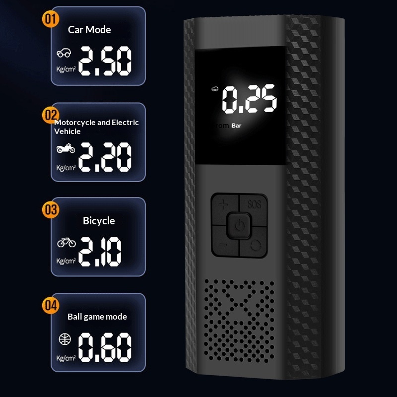Electric Air Pump Tire Inflator Portable Inflator - Image 3