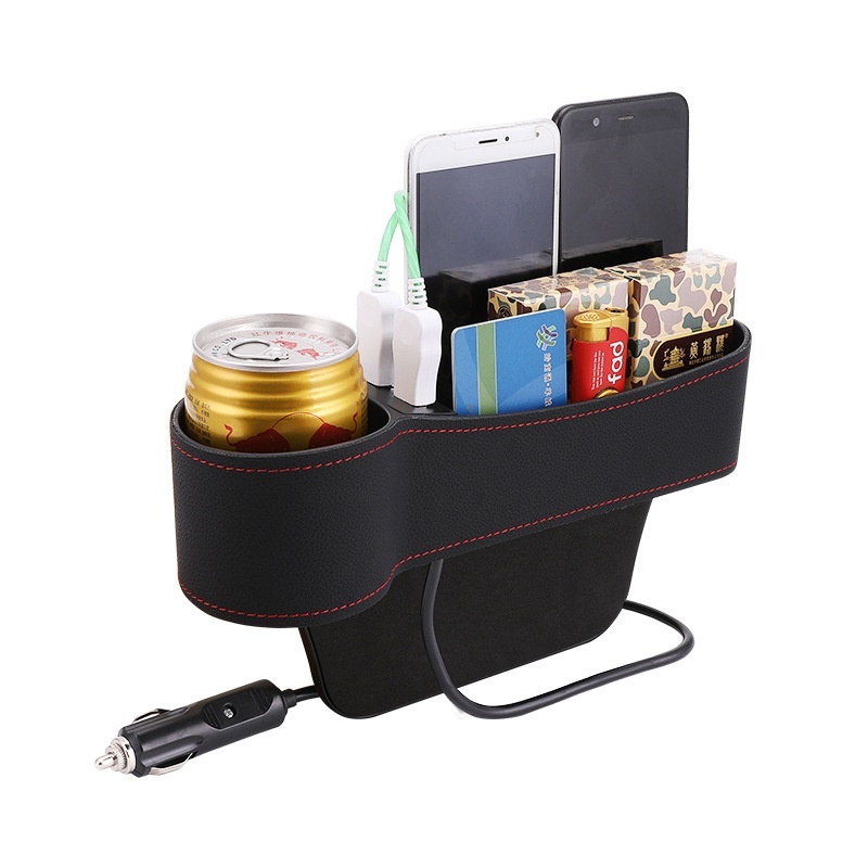 Car Seat Gap Storage Box Multi-function Dual USB Car - Image 3