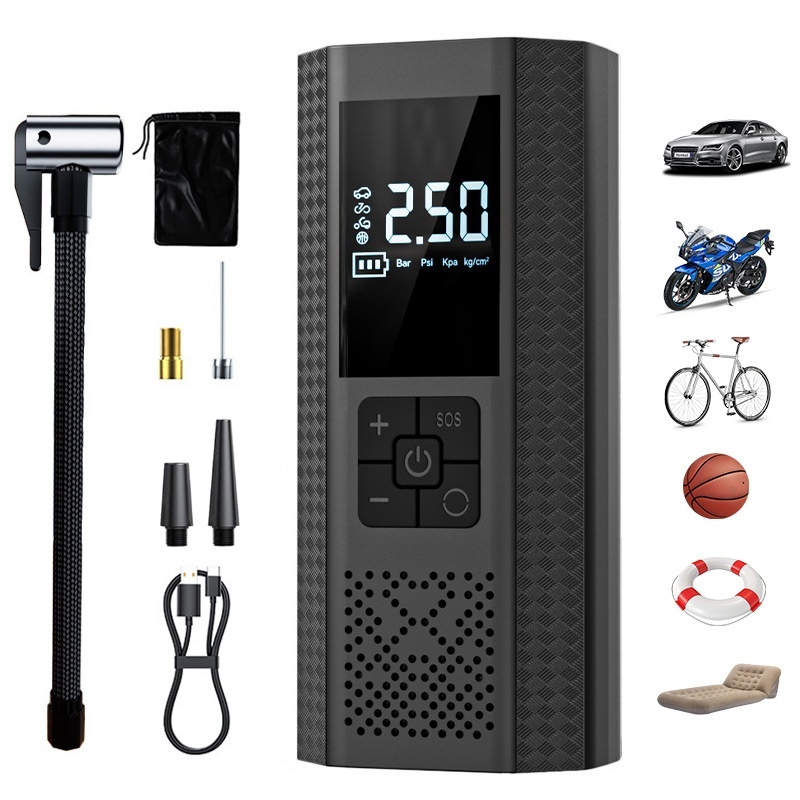 Electric Air Pump Tire Inflator Portable Inflator - Image 2